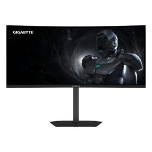 Gigabyte GS34WQCA - LED-skærm - kurvet - 34"" - 3440 x 1440 WQHD @ 120 Hz - SS VA - 300 cd/m² - 3000:1 - HDR10 - 1 ms - 2xHDMI, DisplayPort - Billede 2