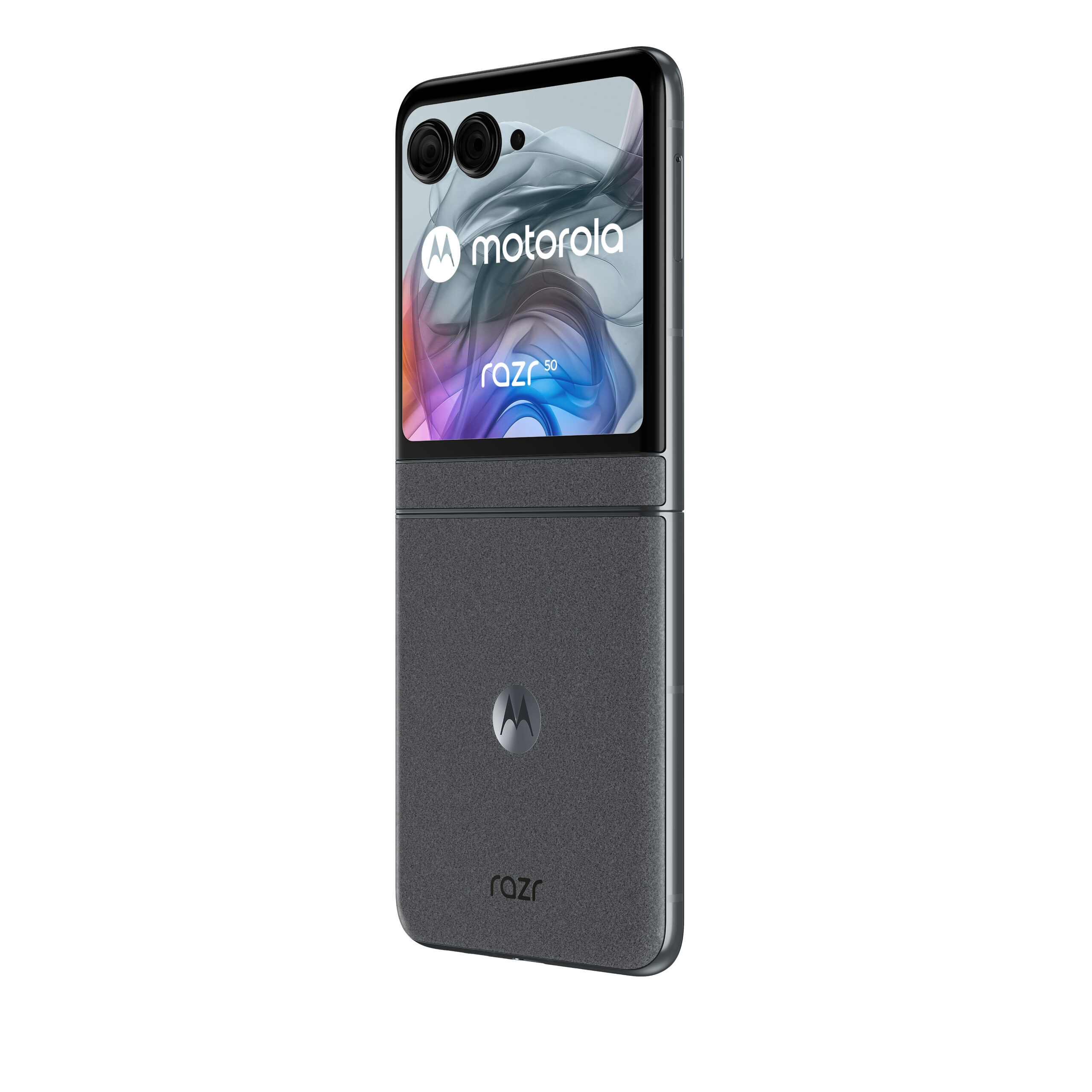 Motorola razr 50 17,5 cm (6.9") Dual SIM Android 14 5G USB Type-C 8 GB 256 GB 4200 mAh Grå 6.9" FHD+ pOLED + 3.6" pOLED, 8/256GB, MediaTek Dimensity 7300X, 50MP + 13MP, 32MP, 5G, eSIM + SIM, Bluetooth 5.4, WiFi, USB Type-C, 4200mAh, Android 14 - Billede 3