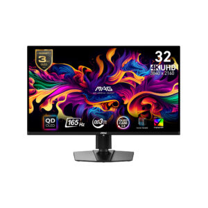 MSI MAG 321UP QD-OLED - OLED-monitor - gaming - 32"" (31.5"" til at se) - 3840 x 2160 UHD @ 165 Hz - 250 cd/m² - 1500000:1 - DisplayHDR 400 True Black - 0.03 ms - 2xHDMI, DisplayPort, USB-C