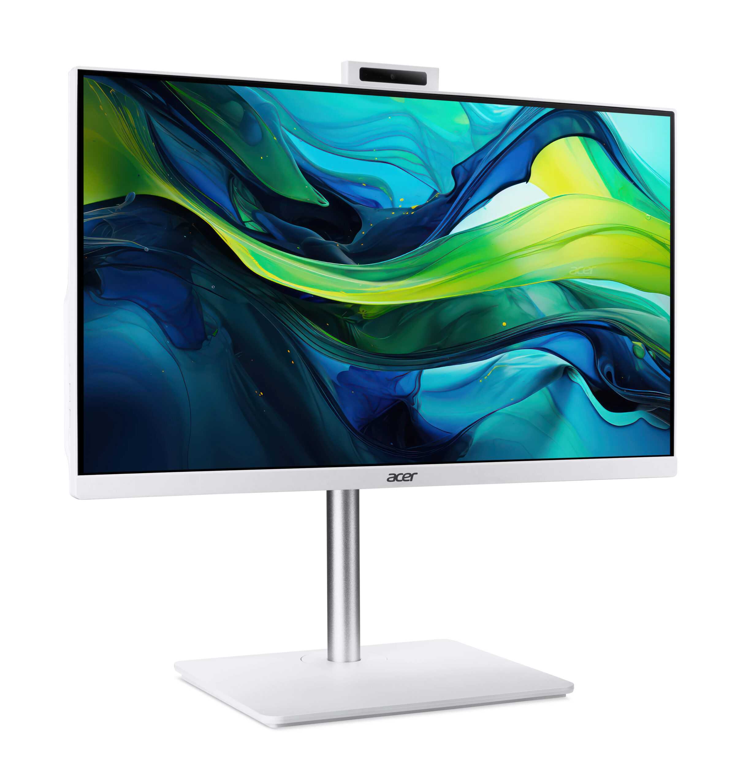 Acer Aspire C 24 C24A-GRPL - Alt-i-én Core 5 120U / op til 5 GHz - RAM 16 GB - SSD 512 GB - Intel Graphics - Gigabit Ethernet, IEEE 802.11ax (Wi-Fi 6), Bluetooth - Win 11 Home - skærm: LED 23.8"" 1920 x 1080 (Full HD) @ 120 Hz - hvid - Billede 2