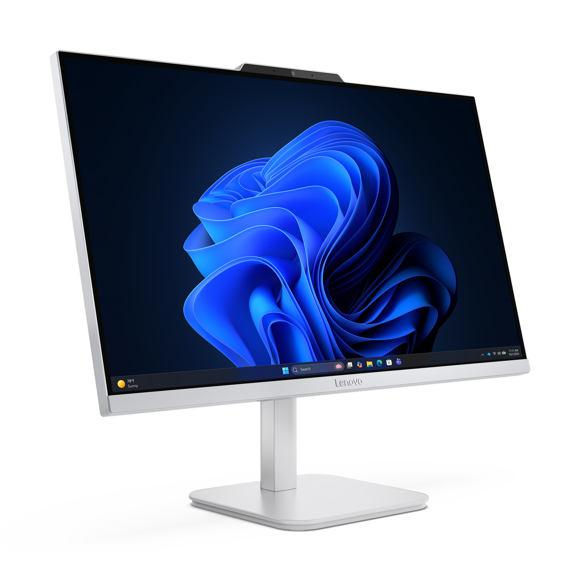 Lenovo A105 24 F0JS - Alt-i-én vippestativ - Ryzen 5 40 / op til 4.3 GHz - RAM 16 GB - SSD 512 GB - NVMe - Radeon 610M - Bluetooth 5.2, IEEE 802.11ax (Wi-Fi 6) - Win 11 Home - skærm: LED 23.8"" 1920 x 1080 (Full HD) @ 100 Hz - tastatur: tysk - skygrå - med 3 måneder Lenovo Premium Care - Billede 5
