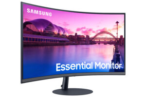 Samsung S27C390EAU - S39C Series - LED-skærm - kurvet - 27"" - 1920 x 1080 Full HD (1080p) @ 75 Hz - VA - 250 cd/m² - 3000:1 - 4 ms - 2xHDMI, DisplayPort - højtalere - sort, mørkeblå/gå - Billede 3
