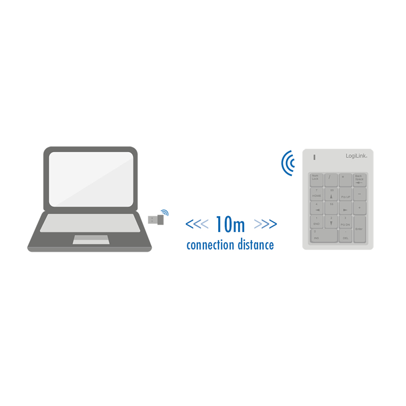 LogiLink - Tastatur - trådløs - 2.4 GHz - Billede 5