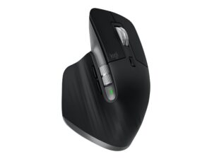 Logitech Master Series MX Master 3S for Mac - Mus - ergonomisk - optisk - 7 knapper - trådløs - Bluetooth, 2.4 GHz - space grey - for Apple MacBook - Billede 4