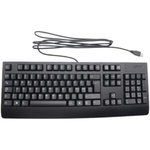 Lenovo - Tastatur - USB - QWERTY - Nordisk - sort - Med copilot knap - Lavet for Lenovo M75Q Gen 5, M75S GEN 5, M70Q Gen 5, M70T Gen 5, M70S Gen 5, Neo 50t Gen 5, M90S Gen 5, M75T Gen 5, Neo 50S Gen 5, M90 Pro Gen 6, Neo 30s Gen 5, P620, PX, P7, Power, Power, P3, P3 Ultra, P8