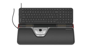 Contour RollerMouse - Sæt med mus og tastatur - mellemstørrelse - USB-C - QWERTY - Pan Nordic