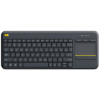 Logitech Wireless Touch Keyboard K400 Plus - Tastatur - trådløs - 2.4 GHz - Nordisk - sort