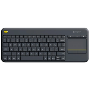 Logitech Wireless Touch Keyboard K400 Plus - Tastatur - trådløs - 2.4 GHz - Nordisk - sort