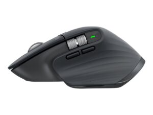 Logitech Master Series MX Master 3S for Business - Mus - ergonomisk - højrehåndet - optisk - 7 knapper - trådløs - Bluetooth - Logitech Logi Bolt USB-modtager - grafit - Billede 4