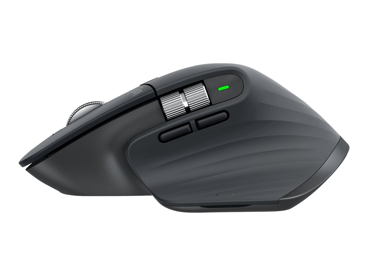 Logitech Master Series MX Master 3S for Business - Mus - ergonomisk - højrehåndet - optisk - 7 knapper - trådløs - Bluetooth - Logitech Logi Bolt USB-modtager - grafit - Billede 4