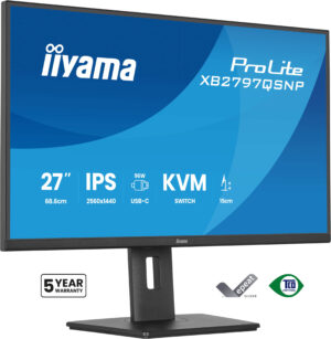 iiyama ProLite XB2797QSNP-B1 computerskærm 68,6 cm (27") 2560 x 1440 pixel Quad HD LCD Sort
