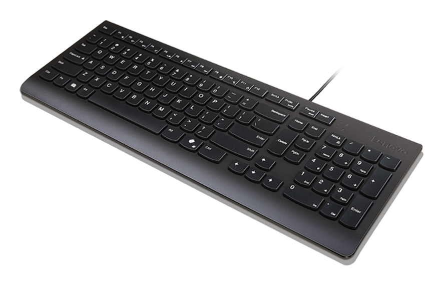 Lenovo Essential - Tastatur - USB - QWERTY - Nordisk - sort - brun kasse - Billede 2