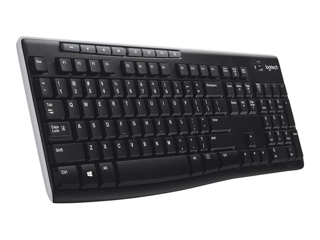 Logitech Wireless Keyboard K270 - Tastatur - trådløs - 2.4 GHz - Nordisk - Billede 4