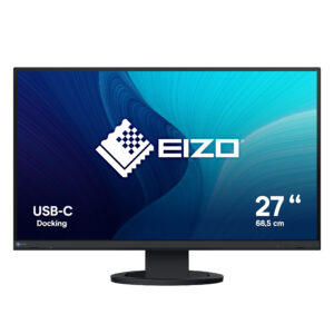EIZO FlexScan EV2720S-BK - Med FlexStand - LED-skærm - 27"" - 2560 x 1440 WQHD - IPS - 350 cd/m² - 1500:1 - 5 ms - HDMI, DisplayPort, USB-C - højtalere - sort