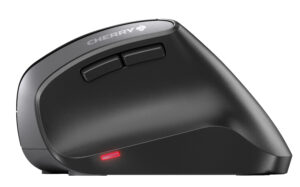 CHERRY MW 4500 - Lodret mus - ergonomisk - højrehåndet - optisk - 6 knapper - trådløs - 2.4 GHz - trådløs modtager (USB) - sort - Billede 3