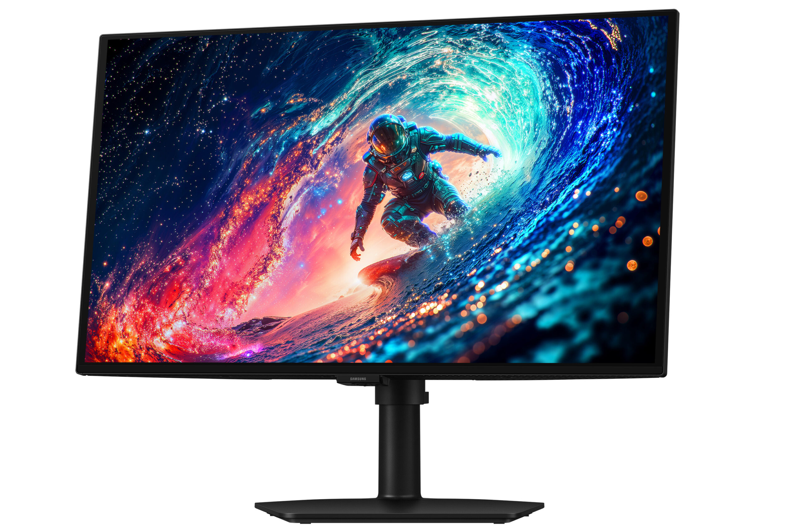 Samsung G61SH. Skærm diagonal: 68,6 cm (27""), Skærmopløsning: 2560 x 1440 pixel, HD-type: Quad HD, Skærmteknologi: OLED, Responstid: 0,03 ms, Naturligt aspektforhold: 16:9, Synsvinkel, horisontal: 178°, Synsvinkel, vertikal: 178°. VESA montering, Højdejustering. Produktfarve: Sort - Billede 2
