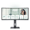 AOC CU34P3CV computerskærm 86,4 cm (34") 3440 x 1440 pixel UltraWide Quad HD LED Sort