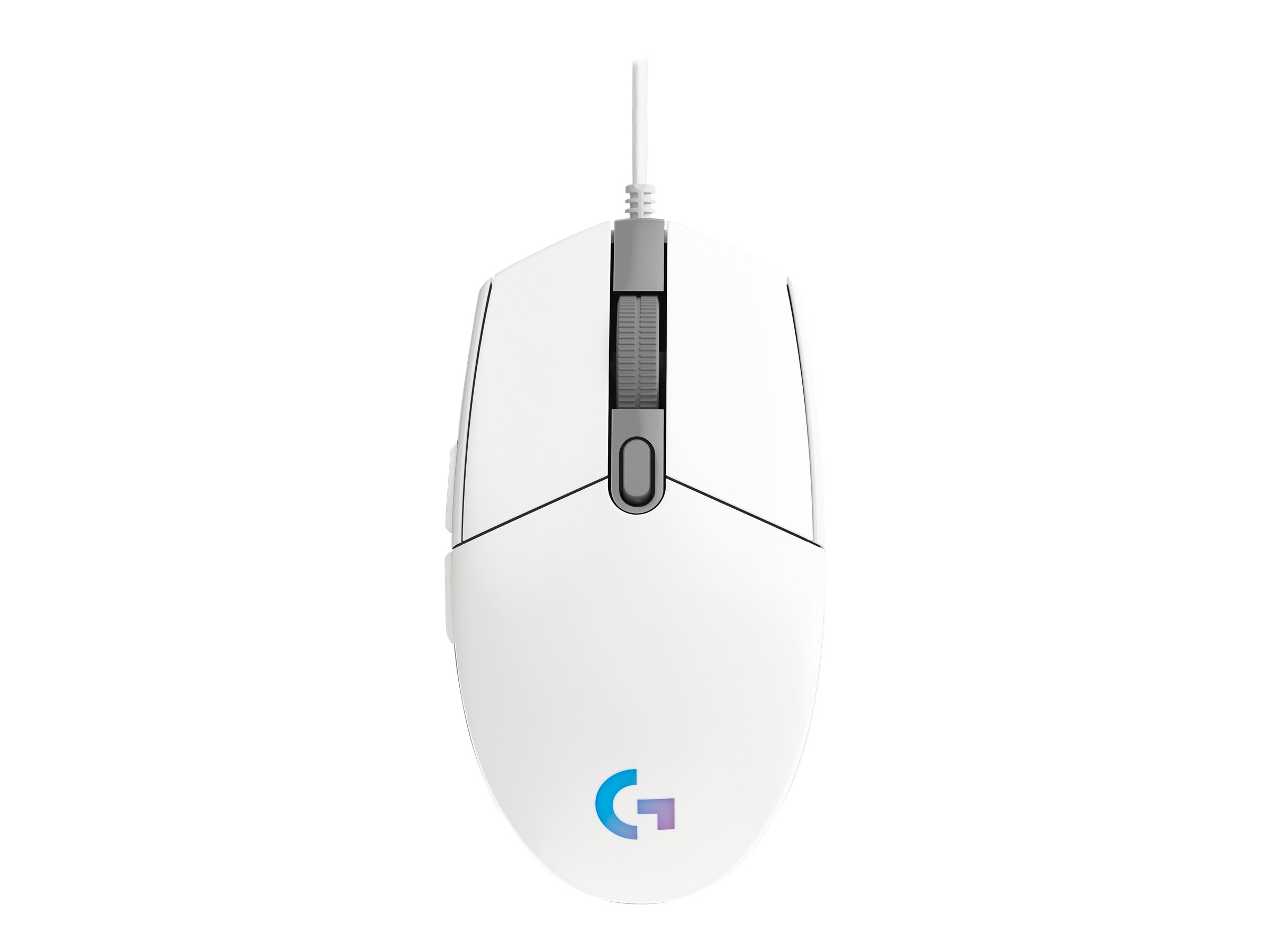 Logitech Gaming Mouse G203 LIGHTSYNC - Mus - optisk - 6 knapper - kablet - USB - hvid - Billede 3
