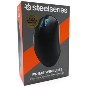SteelSeries Wireless Pro Series PRIME WIRELESS - Mus - højrehåndet - optisk - 6 knapper - trådløs - 2.4 GHz - mat sort