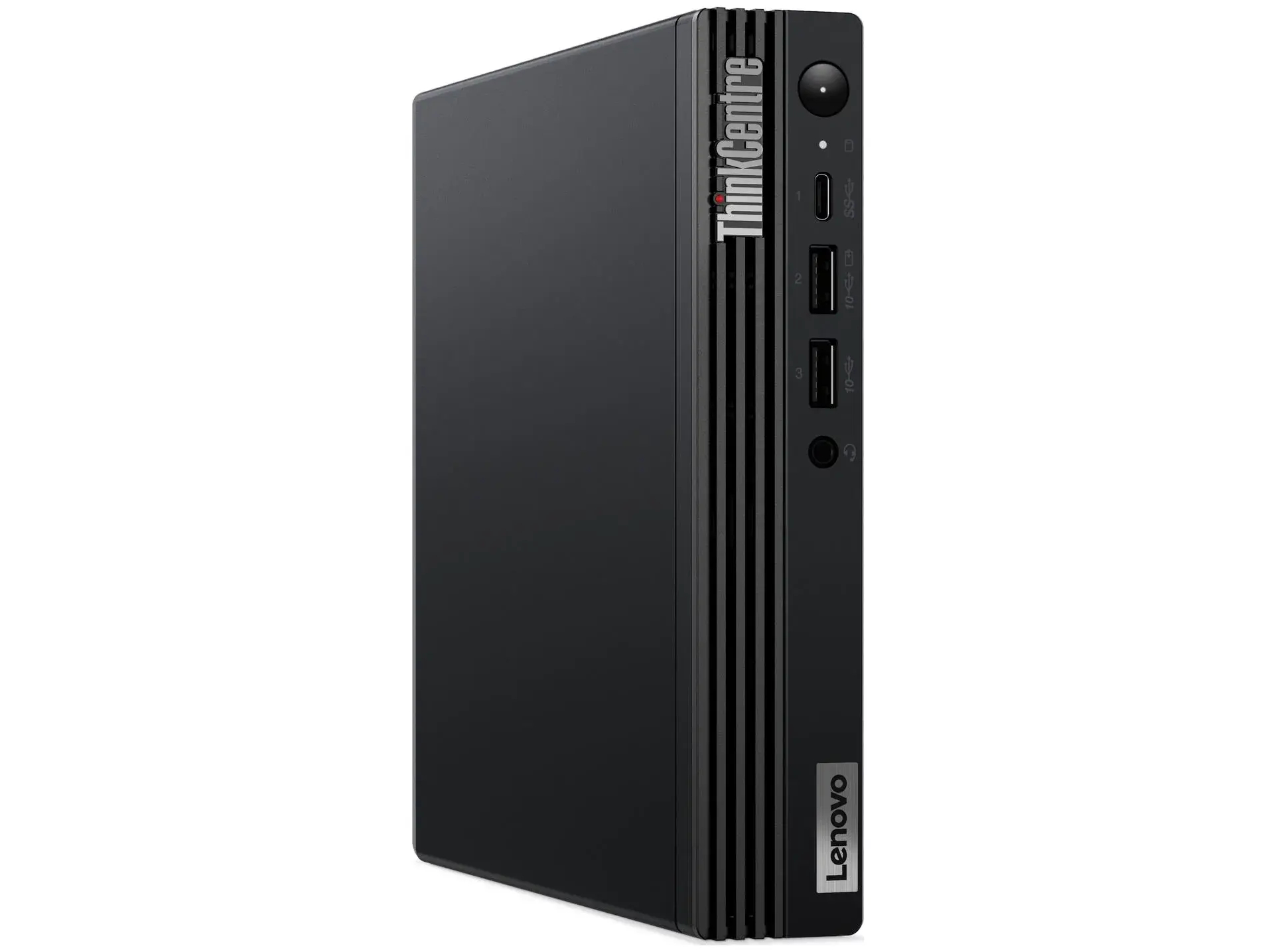 Lenovo ThinkCentre M70q Gen 3 - Lille Core i5 - 12400T / op til 4.2 GHz - RAM 16 GB - SSD 256 GB - UHD Graphics 730 - Gigabit Ethernet - Win 11 Pro - sort - Preowned Grade A - Billede 3