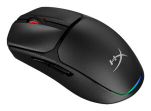 HyperX Pulsefire Fuse - Mus - ergonomisk design, programmerbare knapper - optisk - 6 knapper - trådløs - 2.4 GHz, Bluetooth - sort - Billede 2