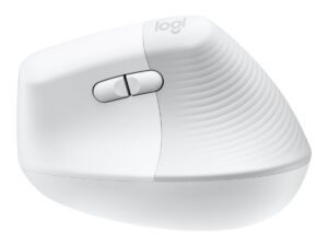 Logitech Lift for Mac - Lodret mus - ergonomisk - optisk - 6 knapper - trådløs - Bluetooth - Logitech Logi Bolt USB-modtager - off-white - for Apple MacBook - Billede 4