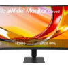 LG UltraWide 34U601B-B - LED-skærm - kurvet - 34"" - 3440 x 1440 WQHD @ 120 Hz - VA - 250 cd/m² - 3000:1 - HDR10 - 5 ms - 2xHDMI, DisplayPort