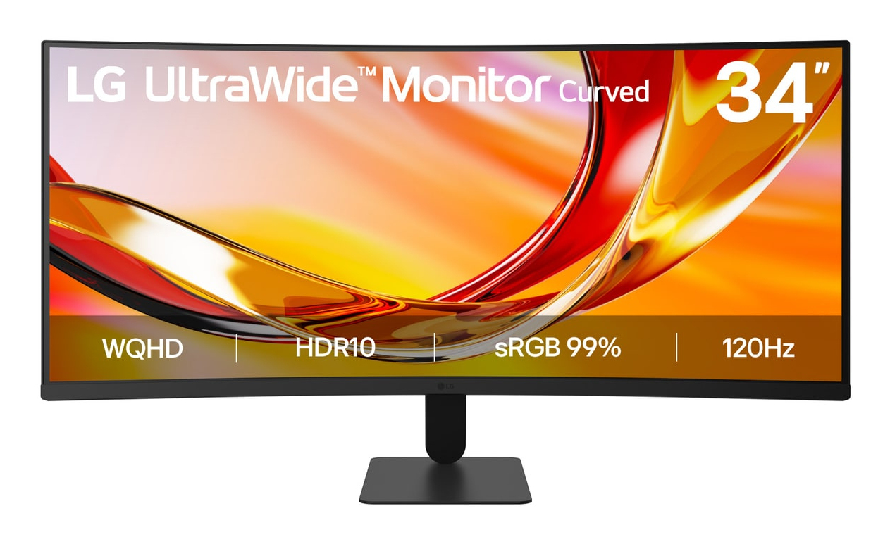 LG UltraWide 34U601B-B - LED-skærm - kurvet - 34"" - 3440 x 1440 WQHD @ 120 Hz - VA - 250 cd/m² - 3000:1 - HDR10 - 5 ms - 2xHDMI, DisplayPort