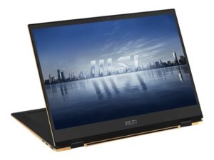 MSI Summit E13 Flip Evo A13MT-203NEU - Flipdesign - Intel Core i7 - 1360P / op til 5 GHz - Evo - Win 11 Pro - Intel Iris Xe Graphics - 16 GB RAM - 1 TB SSD NVMe - 13.4"" berøringsskærm 1920 x 1200 (Full HD Plus) @ 120 Hz - Wi-Fi 6E - blæksort - New Open Box - Billede 3