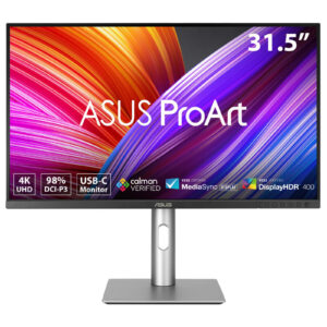 ASUS ProArt PA329CRV - LED-skærm - 32"" (31.5"" til at se) - 3840 x 2160 4K @ 60 Hz - IPS - 350 cd/m² - 1000:1 - DisplayHDR 400 - 5 ms - 2xHDMI, 2xDisplayPort, USB-C - højtalere