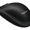 Logitech B100 - Mus - højre- og venstrehåndet - optisk - 3 knapper - kablet - USB - sort