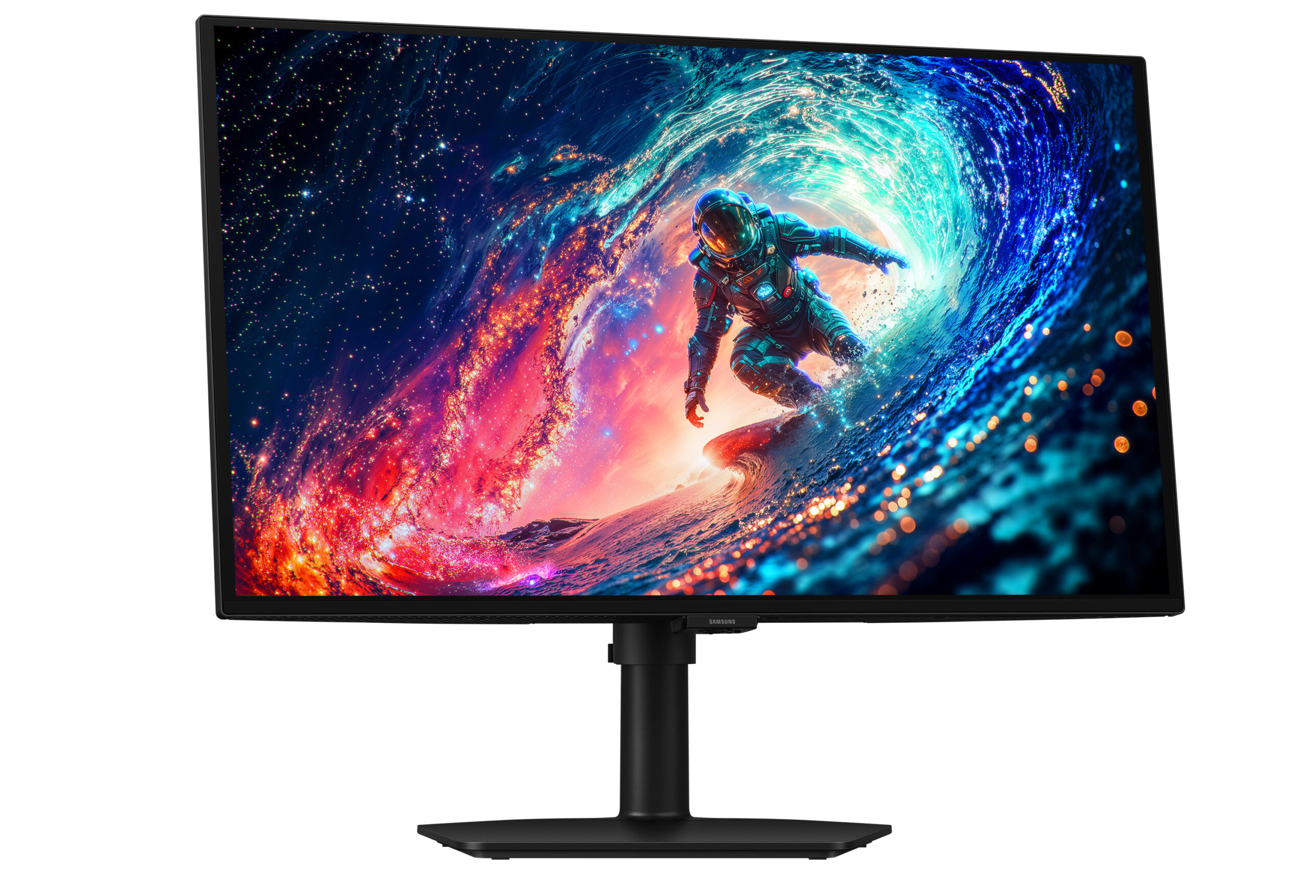 Samsung G61SH. Skærm diagonal: 68,6 cm (27""), Skærmopløsning: 2560 x 1440 pixel, HD-type: Quad HD, Skærmteknologi: OLED, Responstid: 0,03 ms, Naturligt aspektforhold: 16:9, Synsvinkel, horisontal: 178°, Synsvinkel, vertikal: 178°. VESA montering, Højdejustering. Produktfarve: Sort - Billede 3