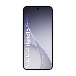 OPPO Reno15 5G. Skærm diagonal: 16,7 cm (6.59""), Skærmopløsning: 2760 x 1256 pixel. Processorserie: Snapdragon, Processormodel: 7 Gen 4. RAM kapacitet: 8 GB, RAM-type: LPDDR5X, Intern lagerkapacitet: 512 GB. Bagerste kamera opløsning (numerisk): 50 MP, Bagkamera type: Tredobbelt kamera. SIM-korts kapacitet: Dual SIM. Operativsystem installeret: Android 16.0. Batterikapacitet: 6500 mAh. Produktfarve: Hvid. Vægt: 197 g - Billede 2