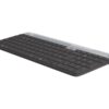 Logitech Slim Multi-Device K580 - Tastatur - trådløs - Bluetooth, 2.4 GHz - Pan Nordic - grafit