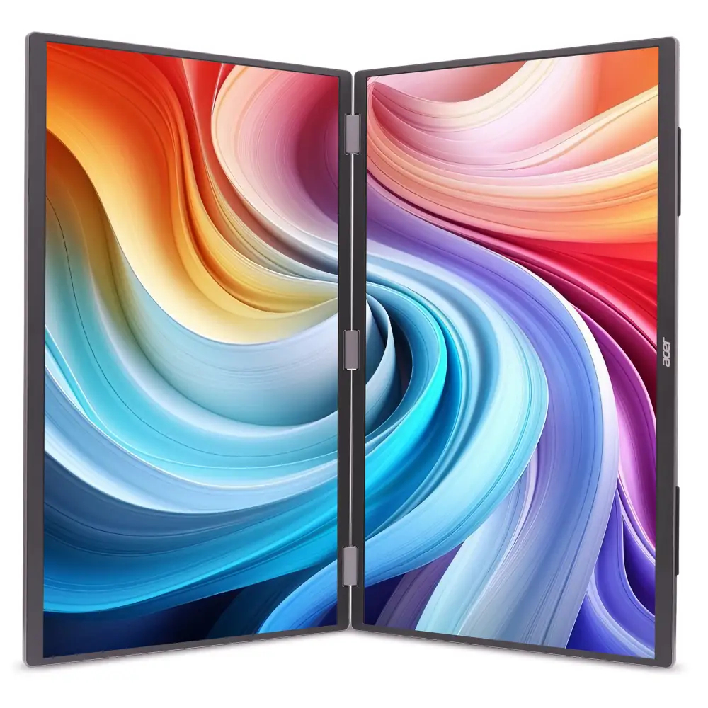 Acer PD193Q Ebmiuux - PD3 Series - LCD-skærm - 19"" (18.5"" til at se) - bærbar - 1920 x 1080 Full HD (1080p) @ 100 Hz - IPS - 250 cd/m² - 4 ms - HDMI, 2xUSB-C - højtalere - sort - Billede 5