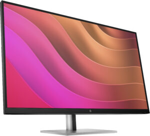 HP E32K G5 - E-Series - LED-skærm - 31.5"" - 3840 x 2160 4K UHD (2160p) @ 60 Hz - IPS - 350 cd/m² - 1000:1 - 5 ms - HDMI, DisplayPort, USB-C - højtalere - sort hoved, sort og sølv (stander) - Billede 3