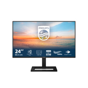 Philips 24E1N1300AE - LED-skærm - 24"" (23.8"" til at se) - 1920 x 1080 Full HD (1080p) @ 100 Hz - IPS - 1300:1 - 1 ms - HDMI, USB-C - højtalere - sort med tekstur
