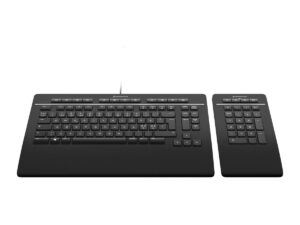 3Dconnexion Keyboard Pro with Numpad - Tastatur og numerisk tastatur-sæt - USB - QWERTY - Nordisk