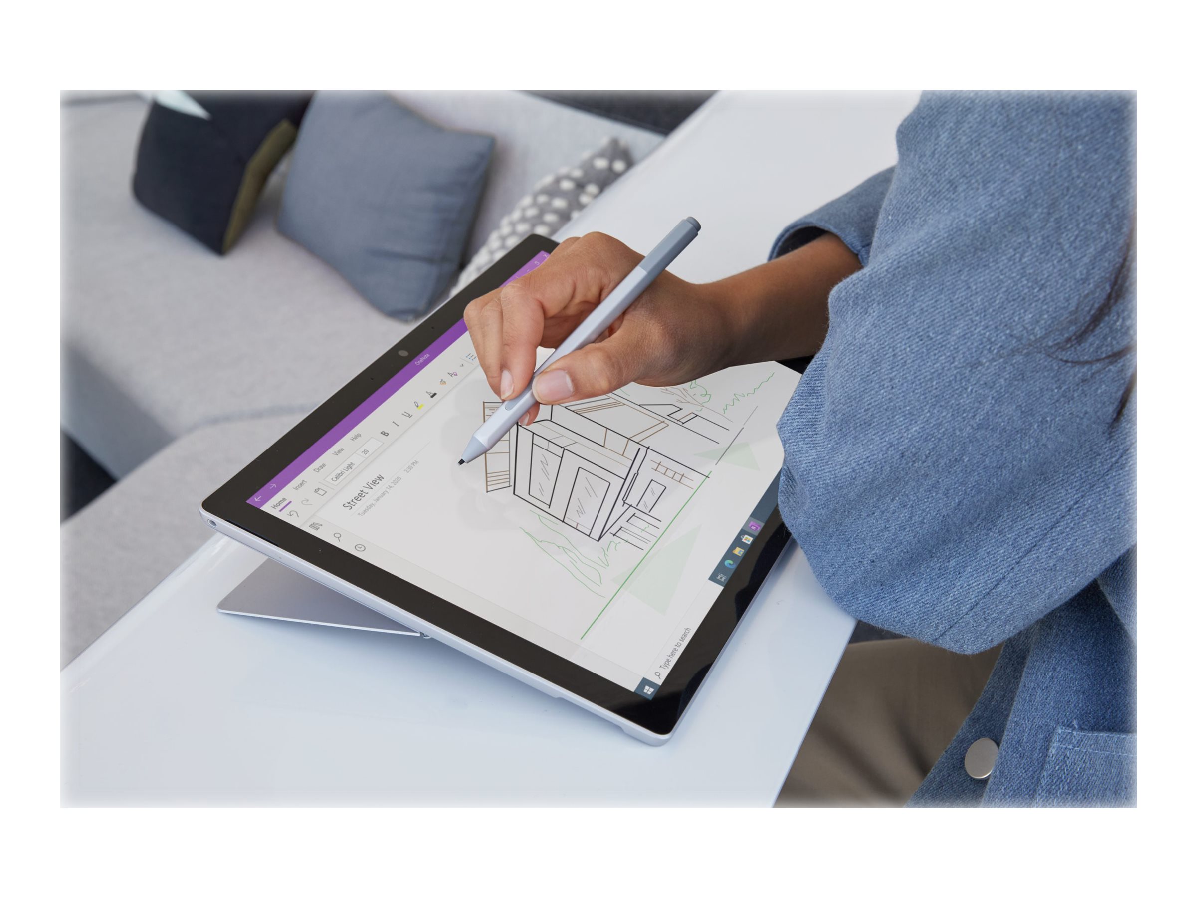 Microsoft Surface Pro 7+ - Tablet - Intel Core i5 - 1135G7 / op til 4.2 GHz - Win 10 Pro - Intel Iris Xe Graphics - 16 GB RAM - 256 GB SSD - 12.3"" touchscreen 2736 x 1824 - Wi-Fi 6 - platinum - Preowned Grade A - Billede 3