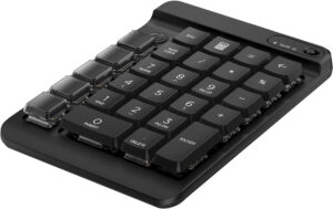HP 435 - Tastatur - 9 programmerbare taster, laveprofil-tasterejse, udskiftelige tastehætter med mærkater - trådløs - Bluetooth 5.3 - engelsk - jack sort - Billede 2