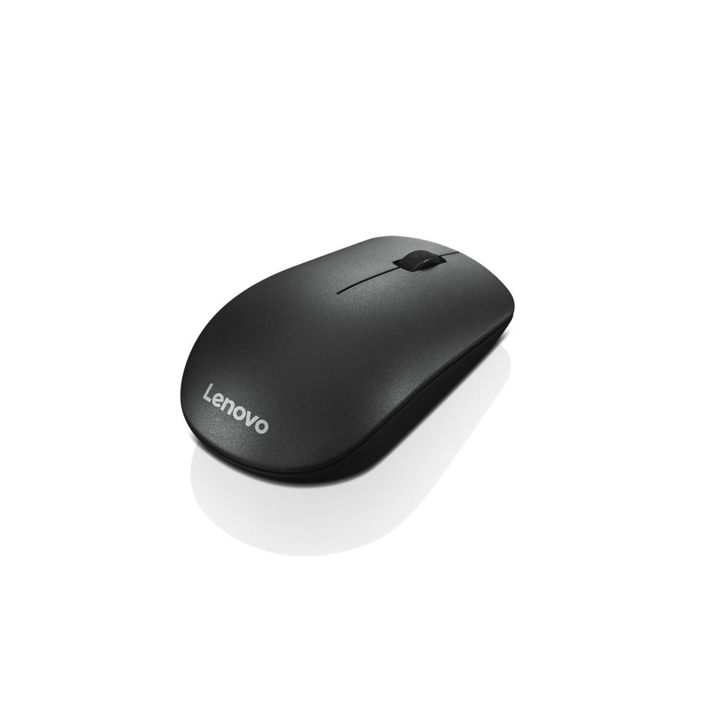 Lenovo 400 - Mus - højre- og venstrehåndet - optisk - 3 knapper - trådløs - 2.4 GHz - trådløs modtager (USB) - sort - Billede 4