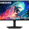 Samsung G61SH. Skærm diagonal: 68,6 cm (27""), Skærmopløsning: 2560 x 1440 pixel, HD-type: Quad HD, Skærmteknologi: OLED, Responstid: 0,03 ms, Naturligt aspektforhold: 16:9, Synsvinkel, horisontal: 178°, Synsvinkel, vertikal: 178°. VESA montering, Højdejustering. Produktfarve: Sort