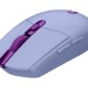 Logitech G G305 - Mus - optisk - 6 knapper - trådløs - 2.4 GHz - trådløs modtager (USB) - lilla