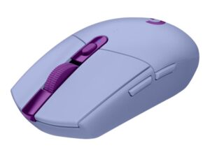 Logitech G G305 - Mus - optisk - 6 knapper - trådløs - 2.4 GHz - trådløs modtager (USB) - lilla