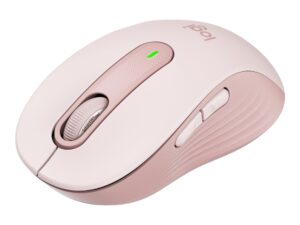Logitech Signature M650 - Mus - optisk - 5 knapper - trådløs - Bluetooth, 2.4 GHz - Logitech Logi Bolt USB-modtager - rose