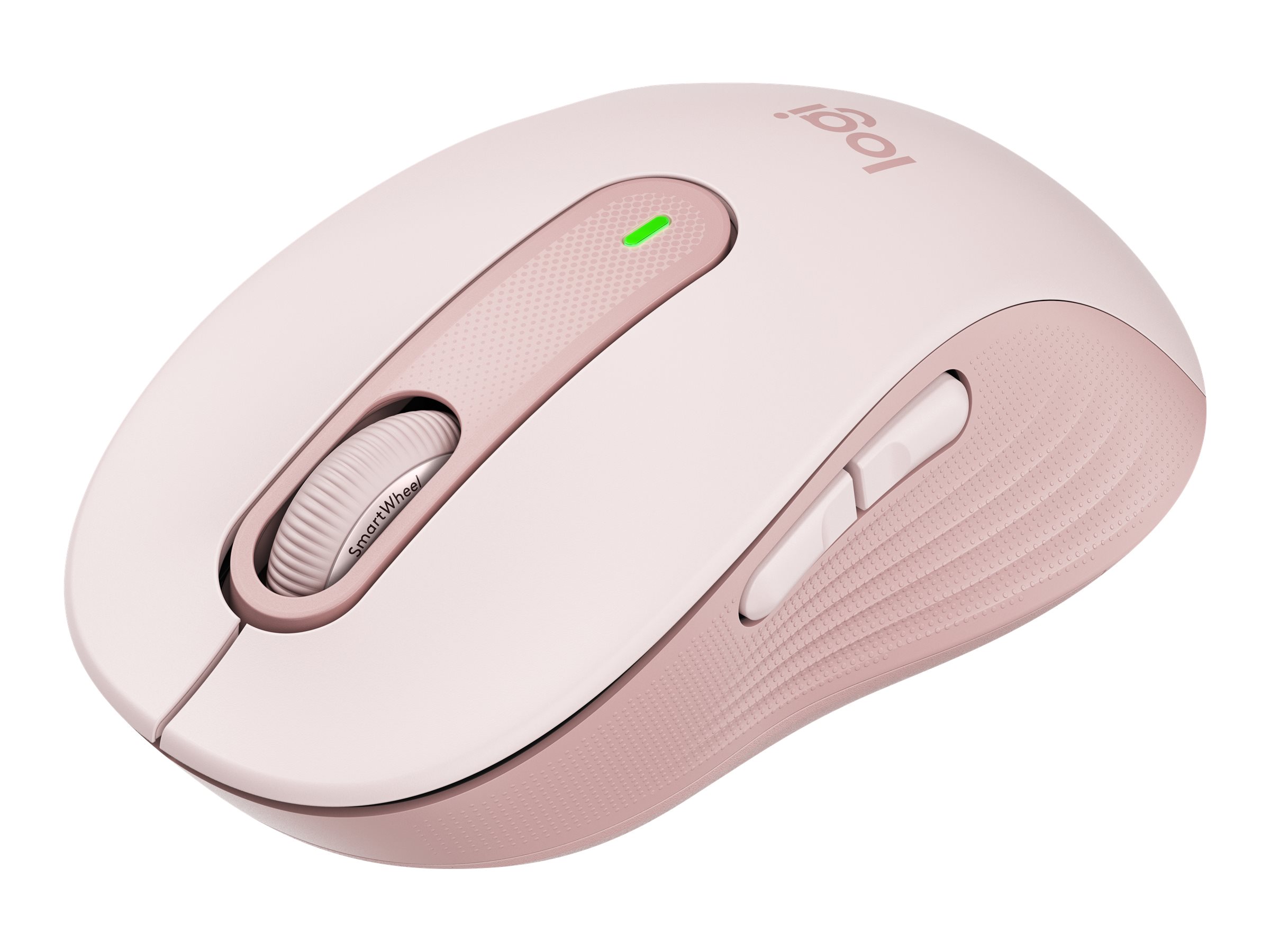 Logitech Signature M650 - Mus - optisk - 5 knapper - trådløs - Bluetooth, 2.4 GHz - Logitech Logi Bolt USB-modtager - rose