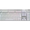 Logitech G G915 X - Tastatur - gaming, LIGHTSPEED - full size - bagbelyst - trådløs - Bluetooth, 2.4 GHz, USB-C - hvid