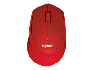 Logitech M330 SILENT PLUS - Mus - 3 knapper - trådløs - 2.4 GHz - trådløs modtager (USB) - rød - Billede 3