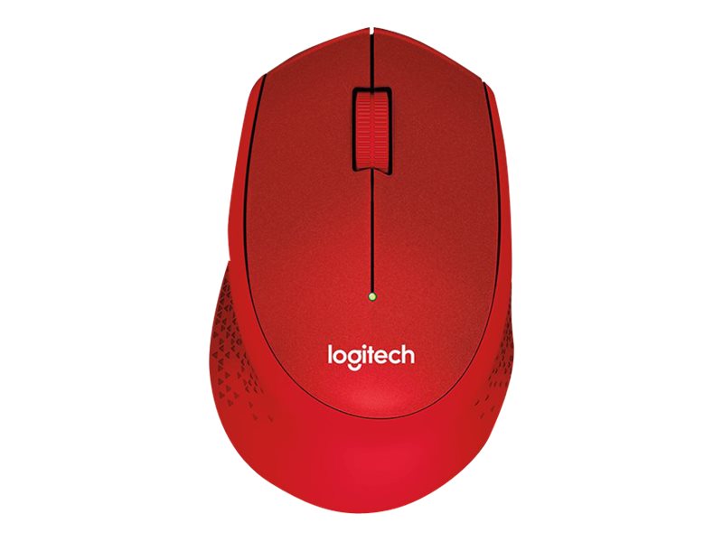 Logitech M330 SILENT PLUS - Mus - 3 knapper - trådløs - 2.4 GHz - trådløs modtager (USB) - rød - Billede 3