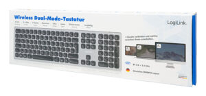 LogiLink Multi-Device Keyboard -&nbspTastatur - trådløs - 2.4 GHz, Bluetooth 5.0 - Billede 5